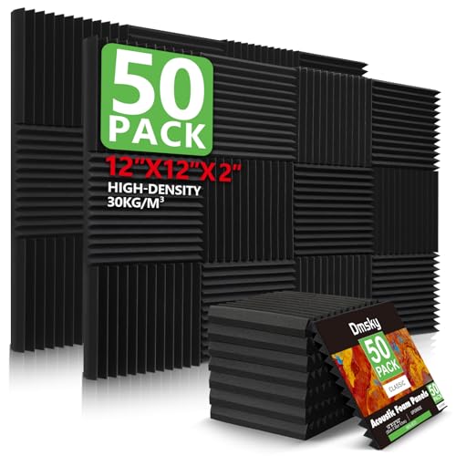 50 Pack Acoustic Foam Panels