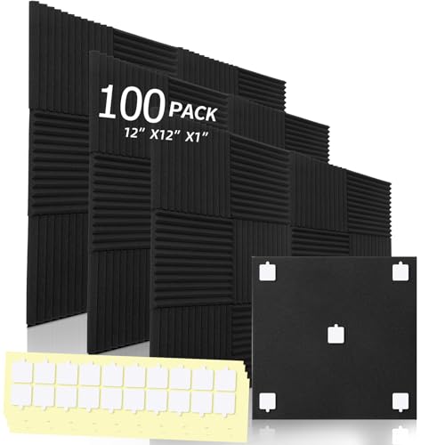 100 Pack Premium Acoustic Foam