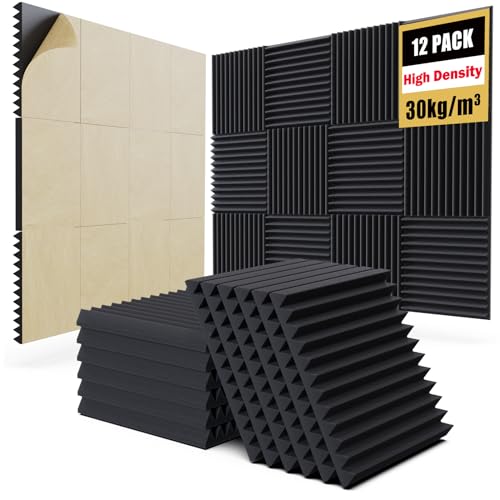 12-pack self-adhesive wedge foam panels