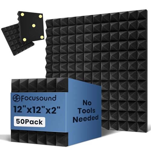 Focusound Acoustic Panels 50 Pack