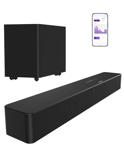 ULTIMEA 2.1 Sound Bar with Wireless Subwoofer, 240W